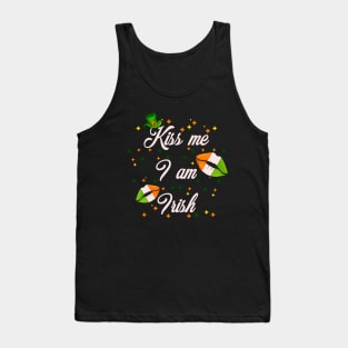 Kiss me I’m Irish st Patrick’s day Tank Top